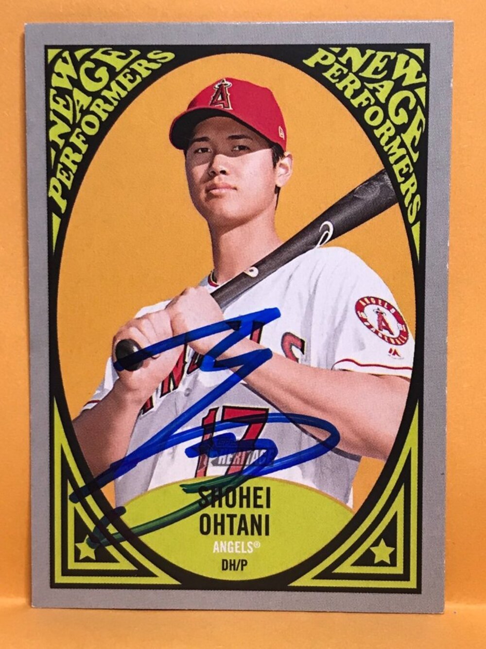 Shohei Ohtani 2019 Topps Heritage New Age Performers - SIGN In Person AUTOGRAPH